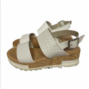 Piampiani 36 Sport Sandals White Leather Italy
